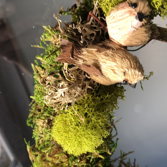 NEW Spring 🐣 Moss & Bird Handmade Cottagecore Wreath decor - Picture 8 of 8